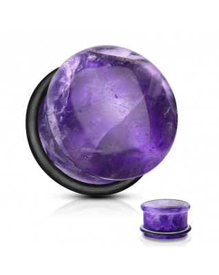 Plug do ucha ametyst