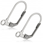 Oceľové náušnicové zapínanie uzavreté - dámsky patent - 1 kus