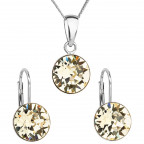 Súprava strieborných šperkov s kameňmi Crystals from Swarovski® Yellow