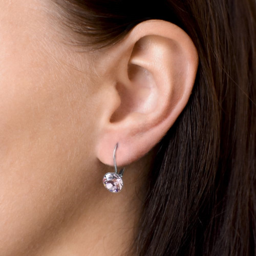 Súprava strieborných šperkov s kameňmi Crystals from Swarovski® Rose