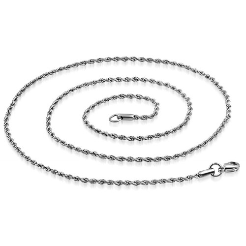 Oceľová retiazka krútená, šírka 2,5 mm