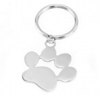 Oceľový prívesok na kľúče - labka