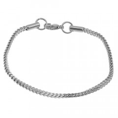 Oceľový náramok štvorcový