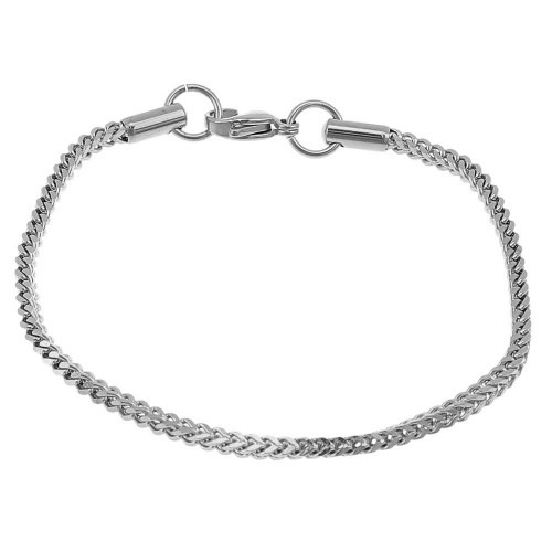 Oceľový náramok štvorcový