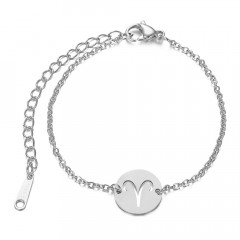 Dámsky oceľový náramok - znamenie baran