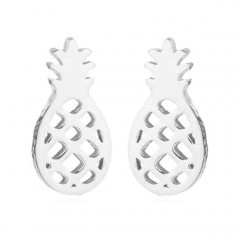 Oceľové náušnice ananásy