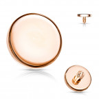 Náhradná pozlátená placička závit 1,2 mm, priemer 3 mm