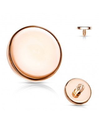 Náhradná pozlátená placička závit 1,2 mm, priemer 3 mm