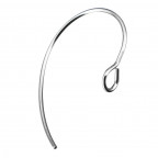 Oceľové náušnicové zapínanie otvorené - háčik - 1 kus