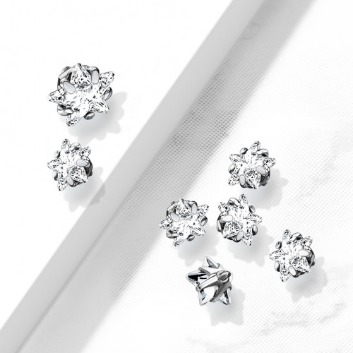 Ozdobná hviezdička k mikrodermálu, 4 mm