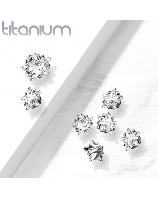 Náhradný kamienok k dermálu TITAN, závit 1,6 mm, 4mm, farba: číra