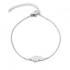 Dámsky oceľový náramok pierko