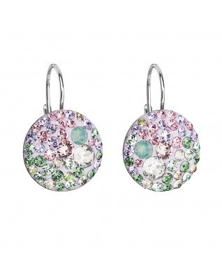 Strieborné náušnice s kryštálmi Crystals from Swarovski® Sakura