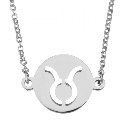 Oceľová retiazka s príveskom znamenia býk