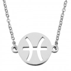 Oceľová retiazka s príveskom znamenia ryby