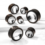 Drevený plug so stredom striebornej farby