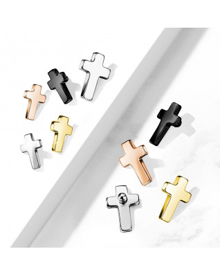 Pozlátený náhradný krížik k labrete