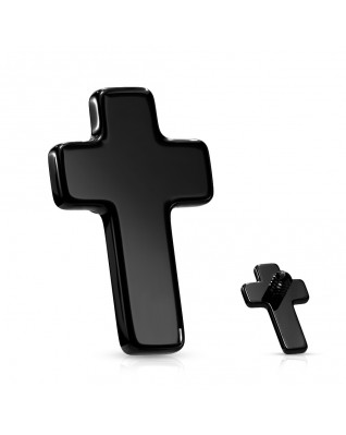 Čierny náhradný krížik k labrete