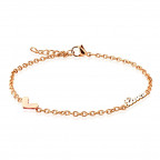 Dámsky pozlátený oceľový náramok na nohu