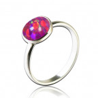 Strieborný prsteň s opálom