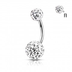 Piercing do pupku s vnútorným závitom