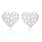 Oceľové náušnice srdiečka