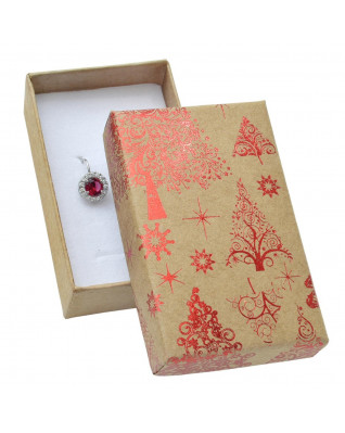 Vianočná darčeková krabička na súpravu - červený motív