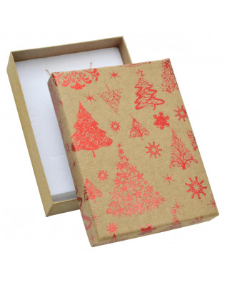 Vianočná darčeková krabička na súpravu - červený motív