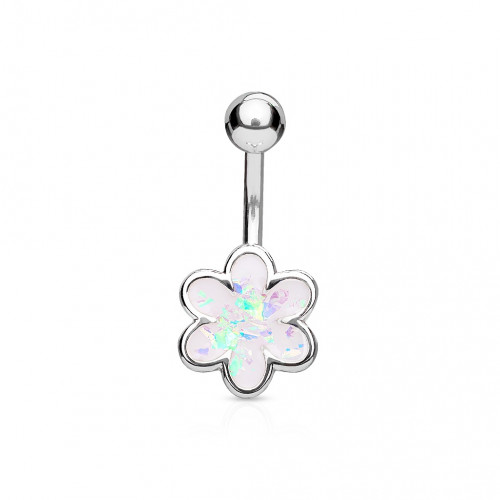 Piercing do pupku kytička