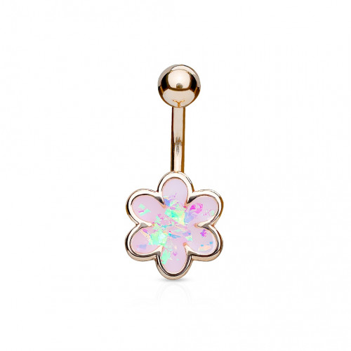 Piercing do pupku kytička