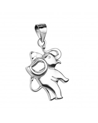 Strieborný prívesok - slon