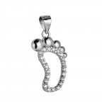 Strieborný prívesok so zirkónmi