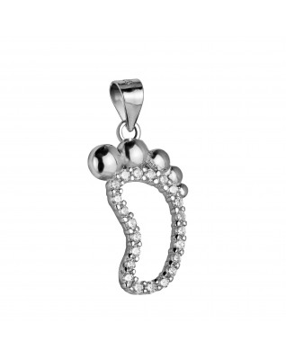 Strieborný prívesok so zirkónmi