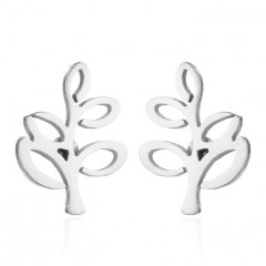 Oceľové náušnice stromčeky