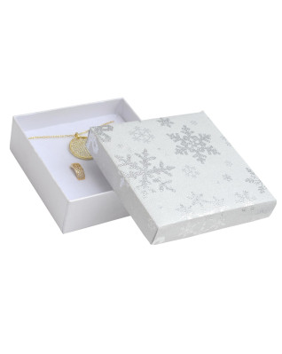 Vianočná darčeková krabička na súpravu - biela