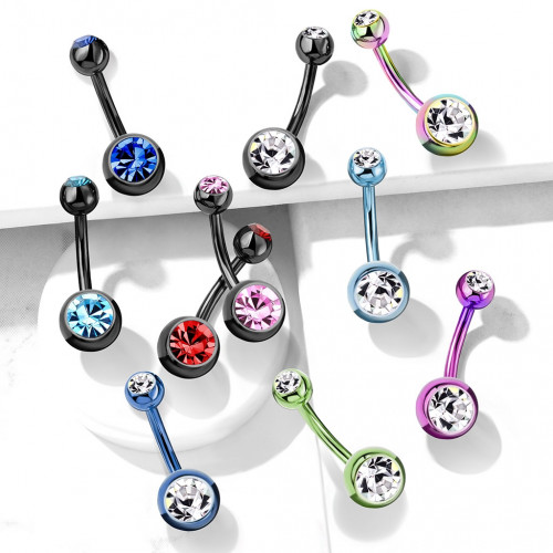 Piercing do pupku banánik