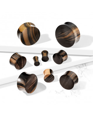 Plug do ucha Ebony wood