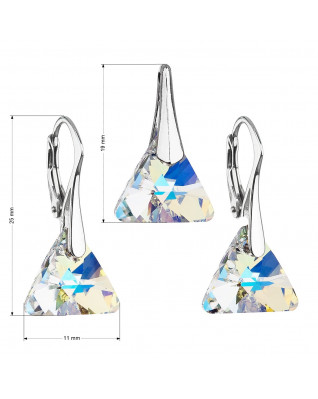 Sada šperkov s kryštálmi Swarovski náušnice a prívesok