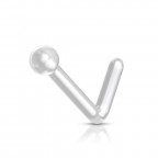 Zahnutý piercing do nosa BioFlex