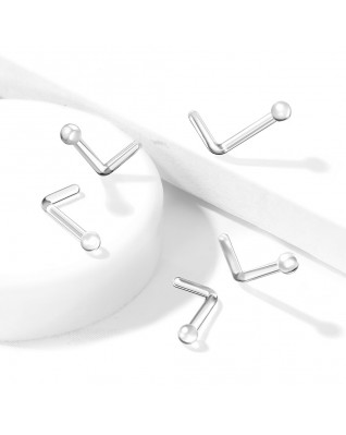 Zahnutý piercing do nosa BioFlex