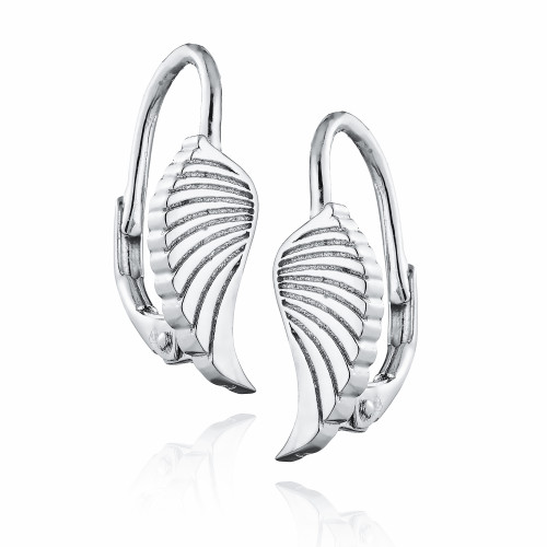 Strieborné náušnice anjelské krídla