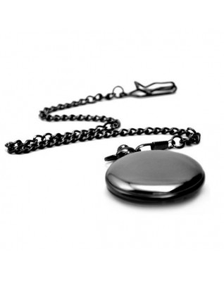 Vreckové hodinky otváracie - cibuľa čierna