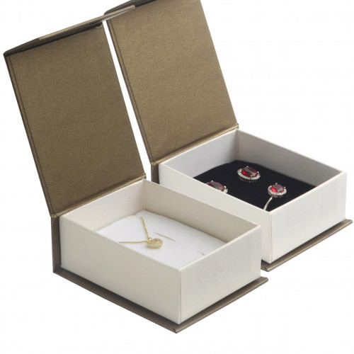 Darčeková krabička na súpravu hnedá, magnetické zatváranie