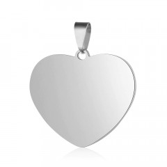 Oceľový prívesok srdca 25 x 23 mm
