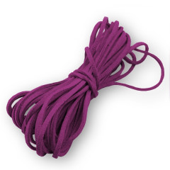Semišová šnúrka vínová - 2,5 mm, dĺžka 100 cm