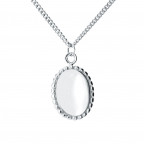 Strieborný náhrdelník oválik