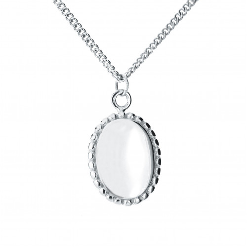 Strieborný náhrdelník oválik
