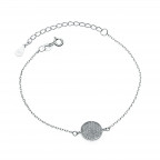 Dámsky strieborný náramok koliesko