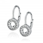 Strieborné náušnice na klapku - kolieska