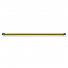 Pozlátená náhradná tyčka, závit 1,2 mm